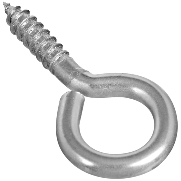 National Hardware 0.16 in. D X 1-5/8 in. L Polished Stainless Steel Screw Eye 40 lb. cap. 1 pk N220-475 - main